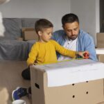 Família pronta para se mudar