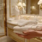 Banheira de hotel de luxo